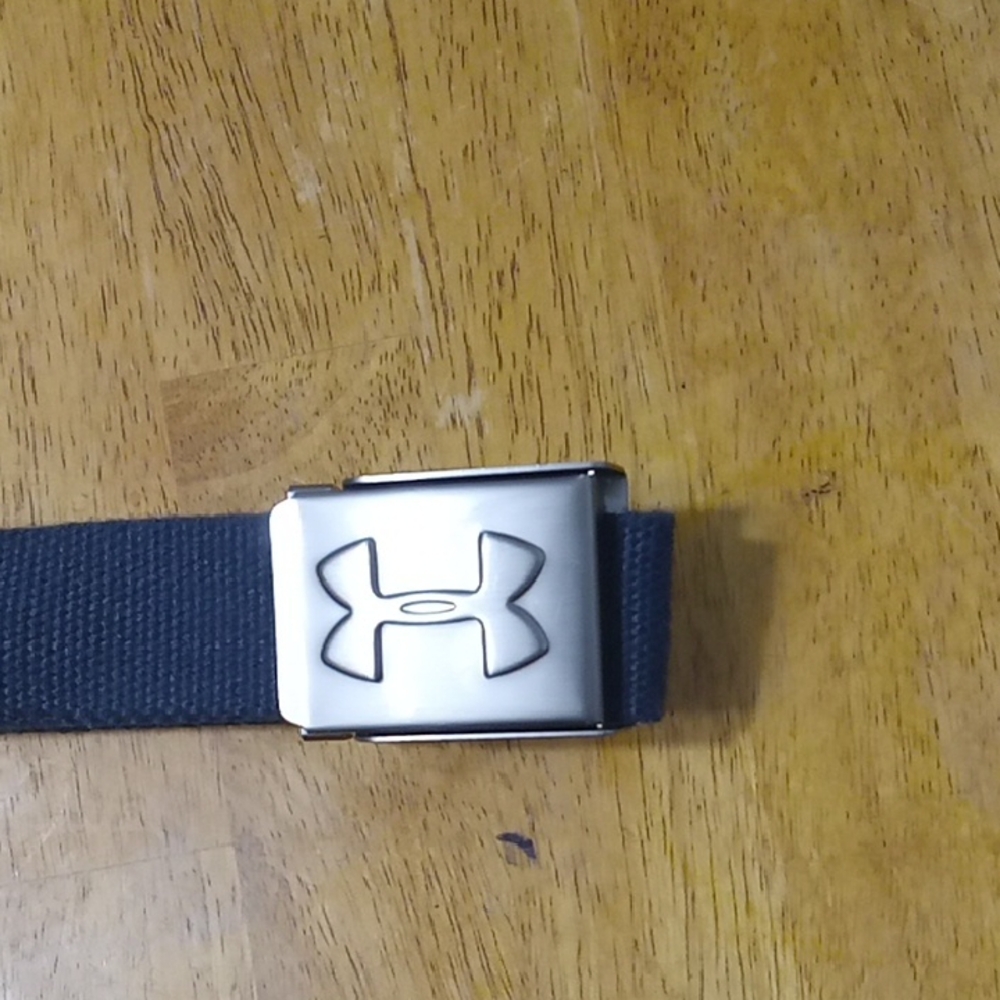 Under Armour Black Blue Belt with Removable Buckle